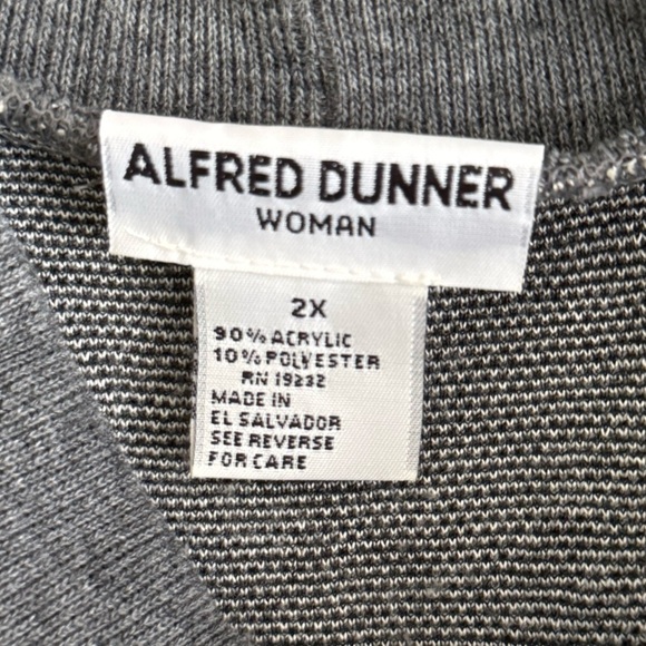 Vintage Alfred Dunner Mock Neck Floral Sweatshirt Top 2X Cottagecore Grandmacore - Picture 6 of 7